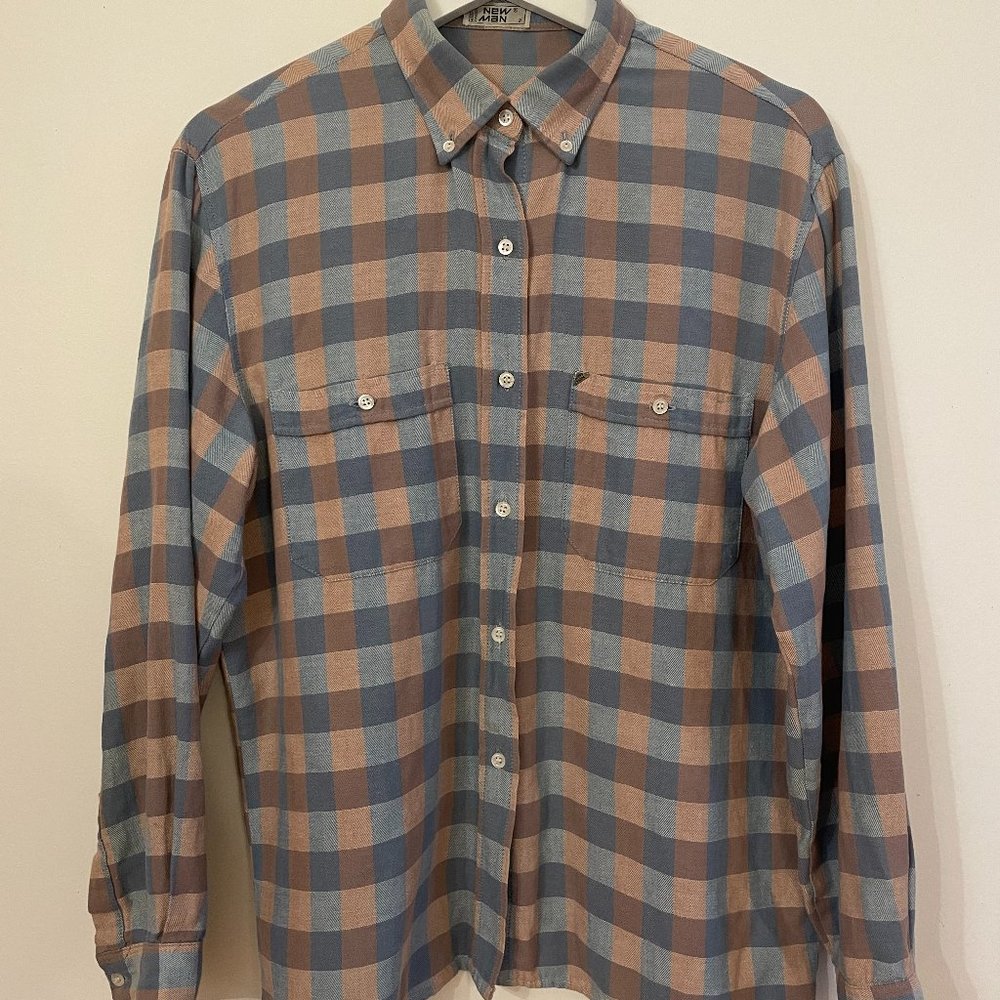 NEW MEN Classic Plaid Shirt